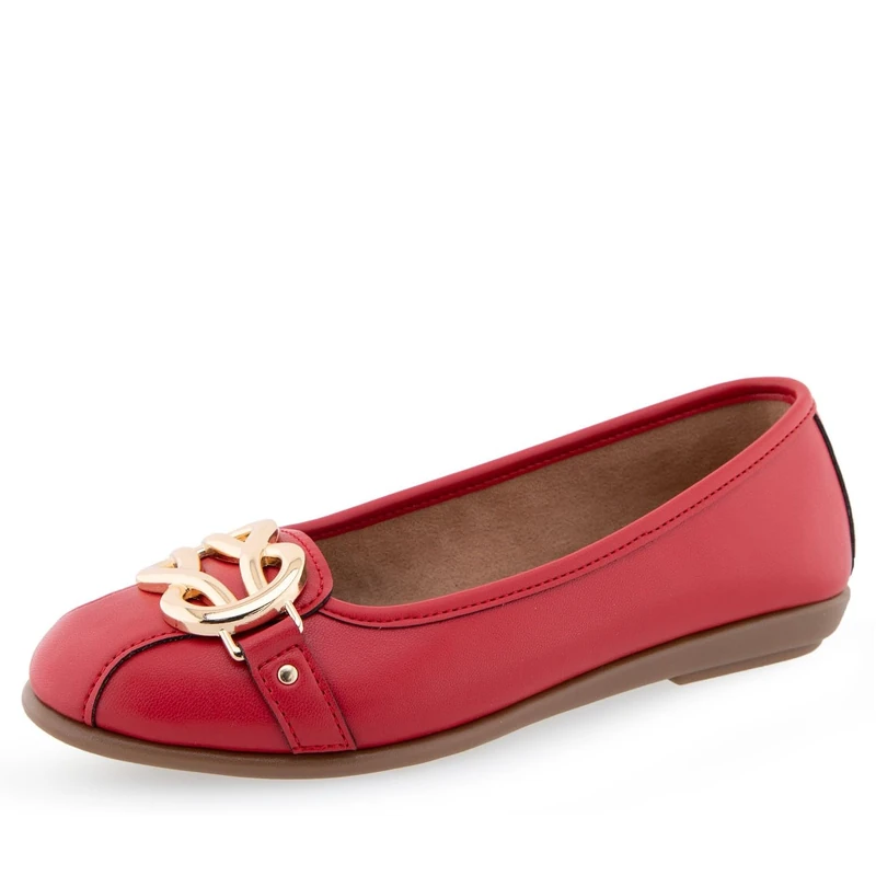 Aerosoles Women's Casual, Flat캐주얼, 발레, 플랫休闲 Informal, Ballet, Plano休閒芭蕾平底鞋كاجوال، باليه، مسطحcasual, Balé, Planoיומיומי, בלט, שטוחlässig, Ballett, Flach. Flat Heel, Red, 6.5 UK - Image 1