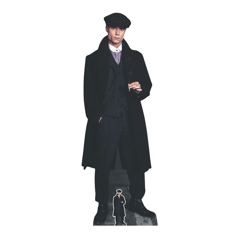 SC1175 1920'S Style Peaky Blinders Gangster Smoking Lifesize Cardboard Cutout Amazing for Events - Image 1