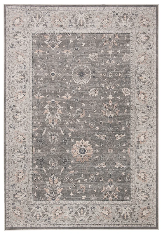 SAFAVIEH Traditional Rug for Living Room, Dining Room, Bedroom - Vintage Collection, Short Pile, in Grey and Neutral, 160 X 229 cm