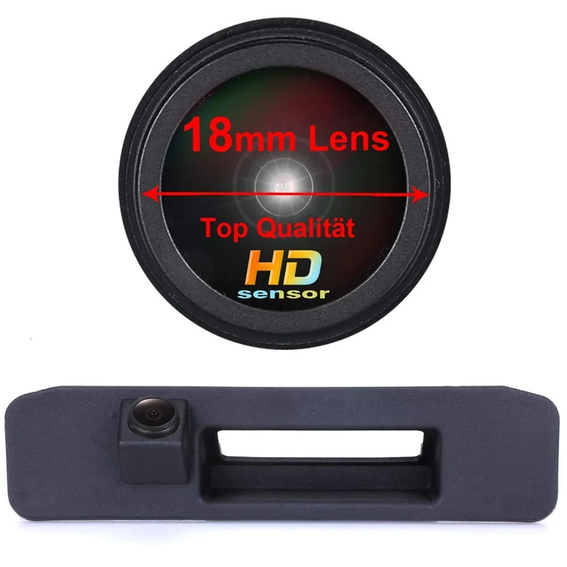 Reversing Camera Integrated in Trunk Handle Rear View Backup Camera Replacement for Mercedes GLK-Class X204 GLK300 GLA200 GLK200 GLK260 ML350 A180 A200 A260 W166 W176 X166 (No.LS8009 Size=175 * 52mm)