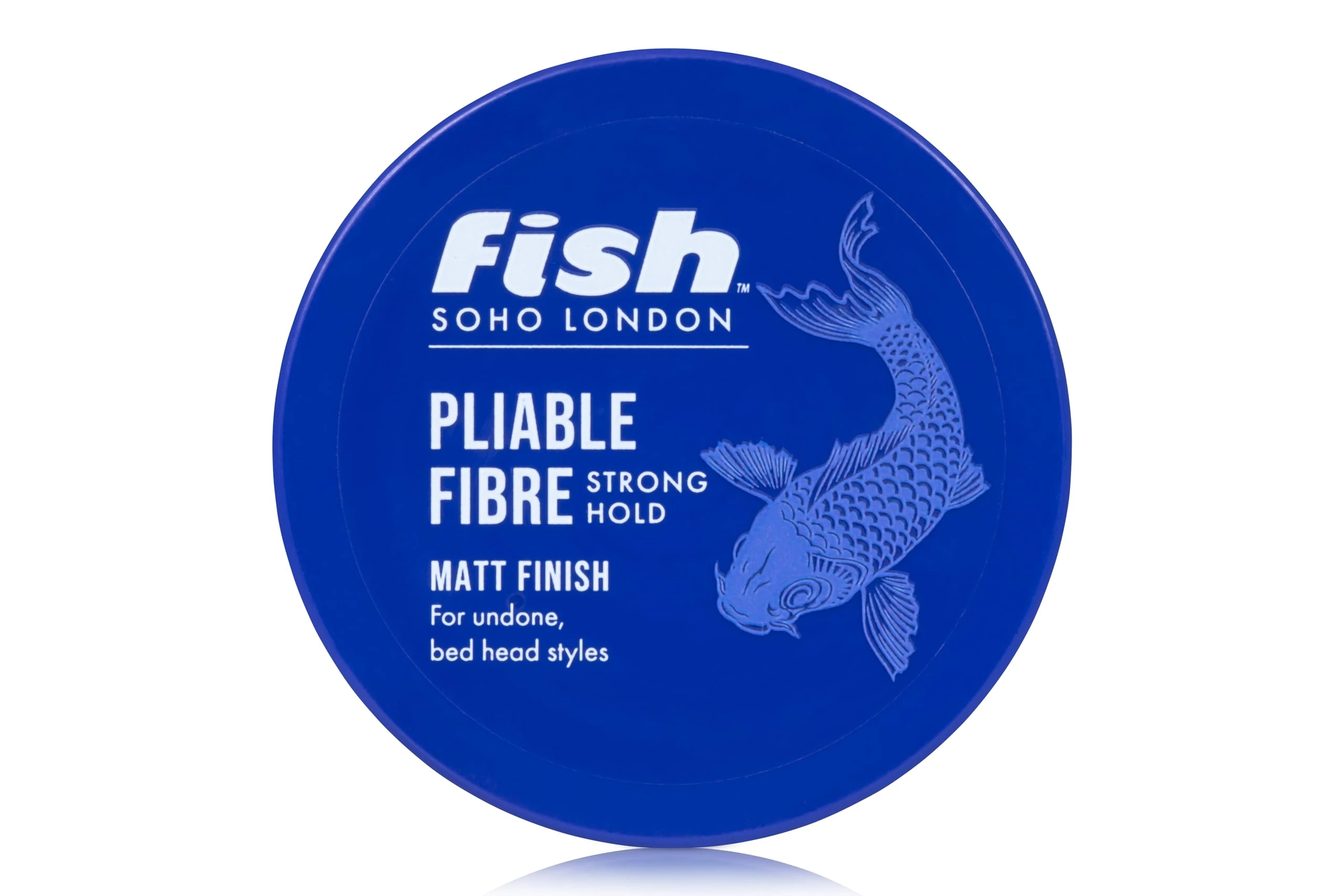 FISH Original Fishfibre Pliable Fibre, Mens Hair Styling Product Suitable for Short & Medium Length Hair. Stylist & Barber Used. Super Matt Finish Firm Hold, Natural & Defined Look, 100ml