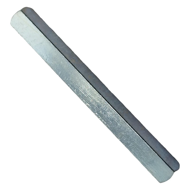 Universal Hardware 8mm x 80mm Door Handle Spindle Plain Bar Made of Solid Steel for Windows and Doors, Silver Finish Available in Lenghts from 50mm to 150mm (80mm)