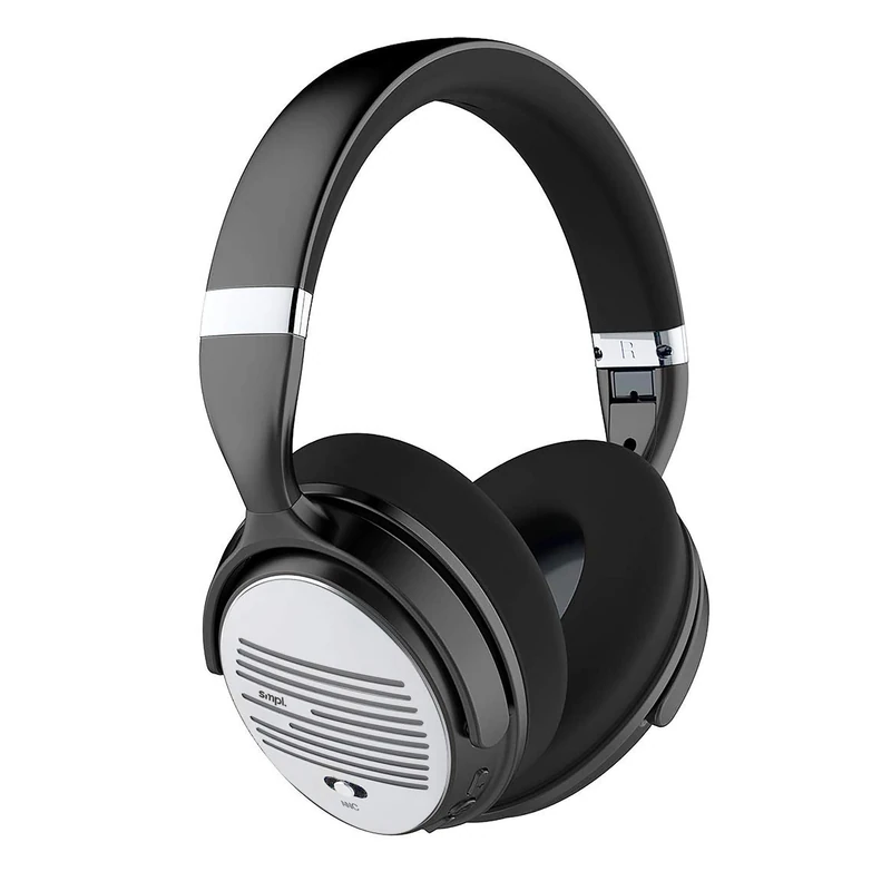 Smpl Active Noise Cancelling Bluetooth Over Ear Headphones