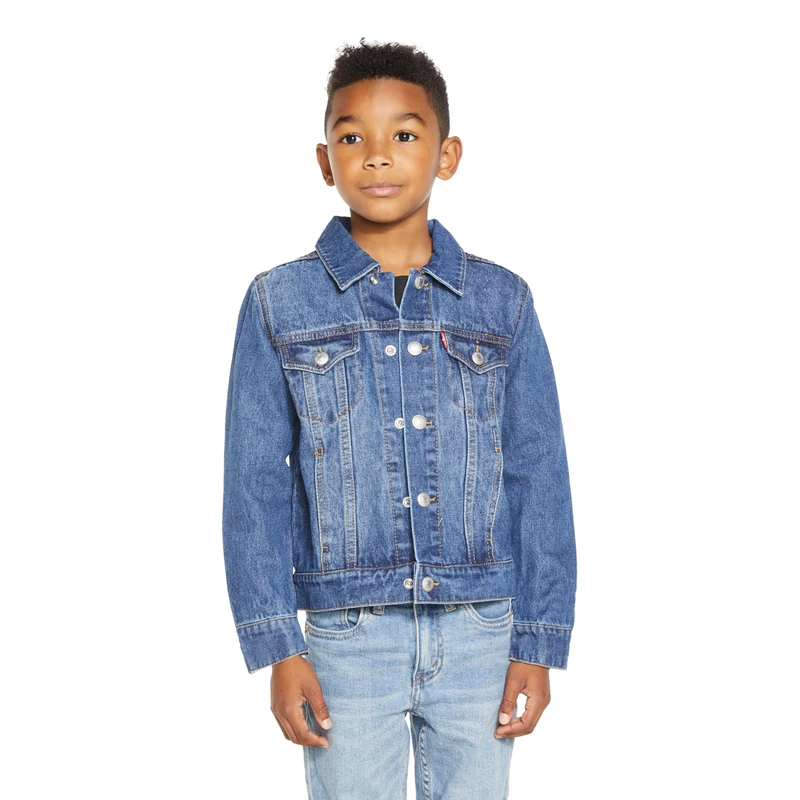 Levi's Boys Lvb Trucker Jacket 8e2058 Denim Vest, Bristol, 8 Years UK