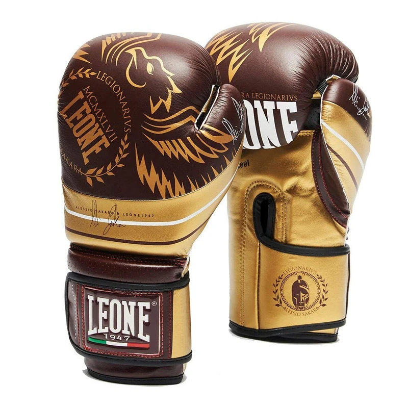 LEONE 1947, GN202 Legionarivs Unisex Boxing Gloves - Adult, Bordeaux, 10 oz - Image 1