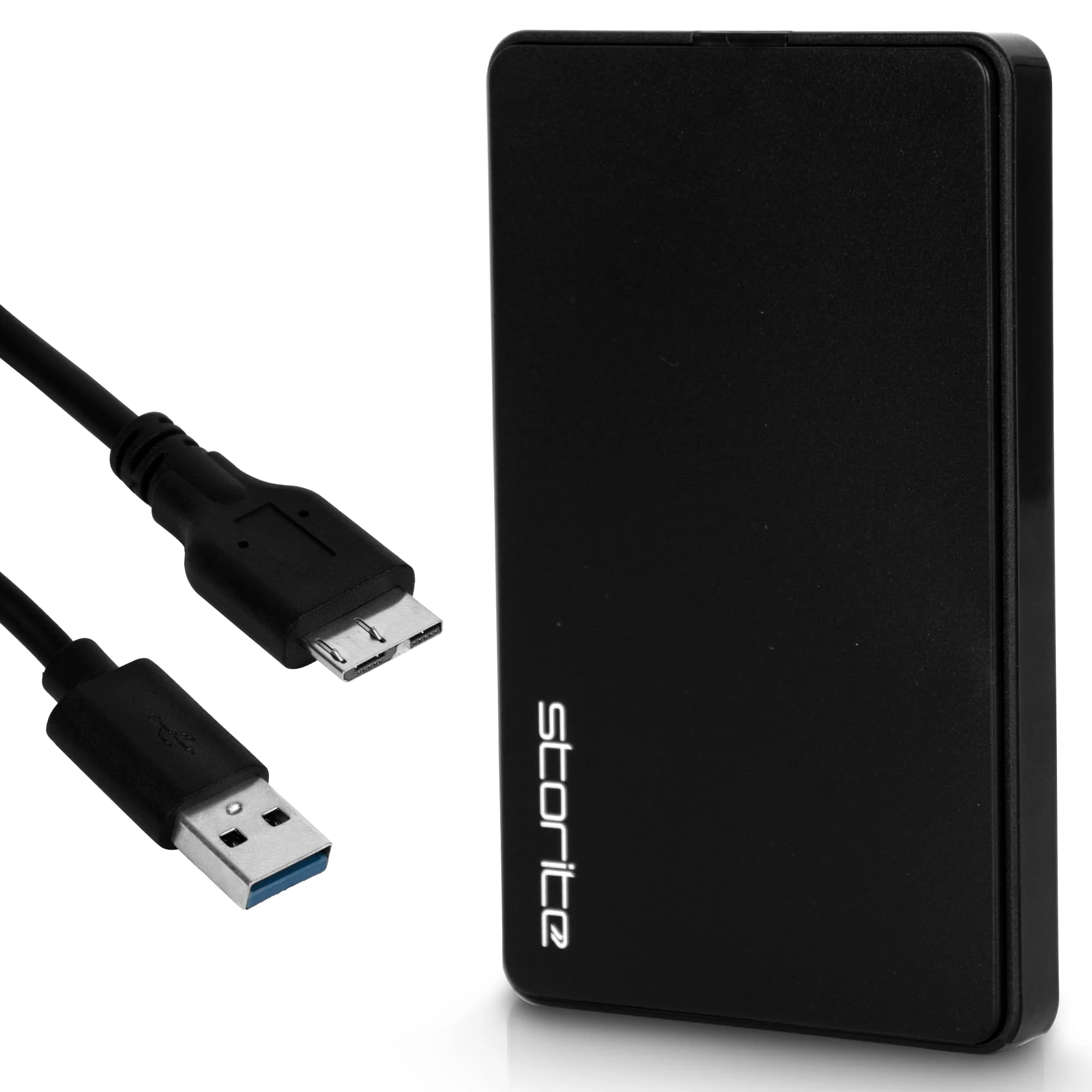 Storite External Hard Drive 250GB HDD USB3.0 Ultrafast Slim Data storage and Backup drive, Storage Expansion - Portable Hard Drive Compatible for Laptop, PC, Mac, Android, Gaming Console (Black)