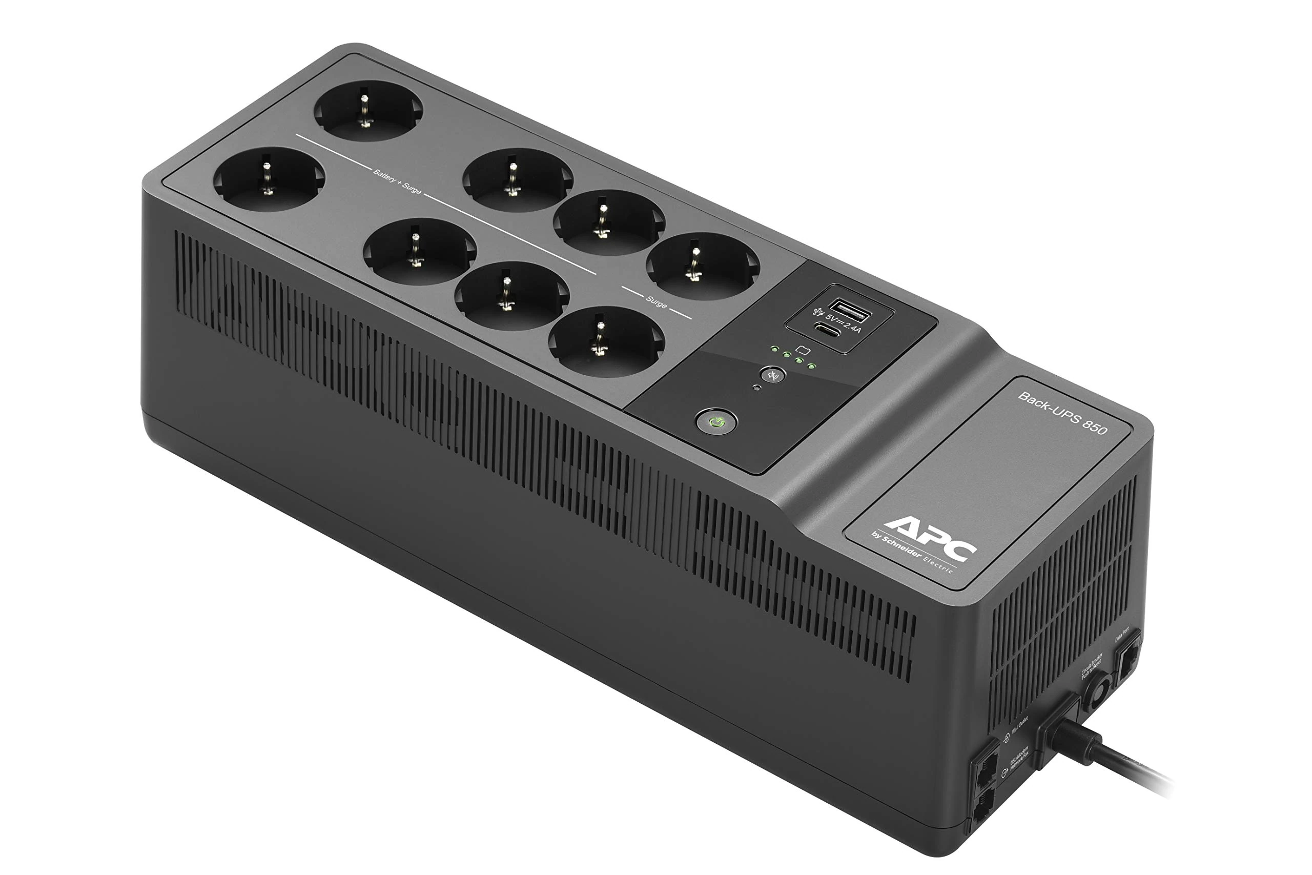 APC Back-UPS - BE850G2-GR - UPS 850VA, 230V, USB Type-C and A charging ports, 8 Schuko CEE 7 outlets (2 surge)