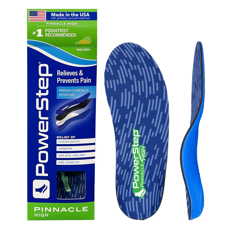 Powerstep Unisex-Adult Pinnacle High, Blue and Green, Men's 10-10.5 / Women's 12