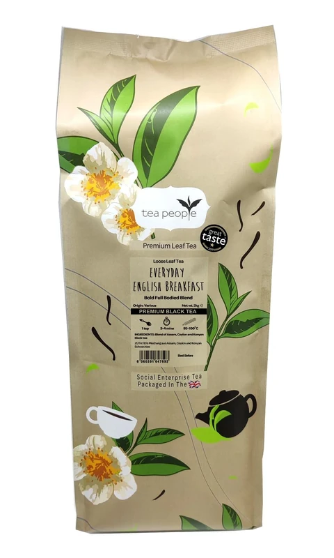 Tea People Everyday English Breakfast, 2 Kg Loose Leaf Tea in Large Catering Pack,EEB-2kg