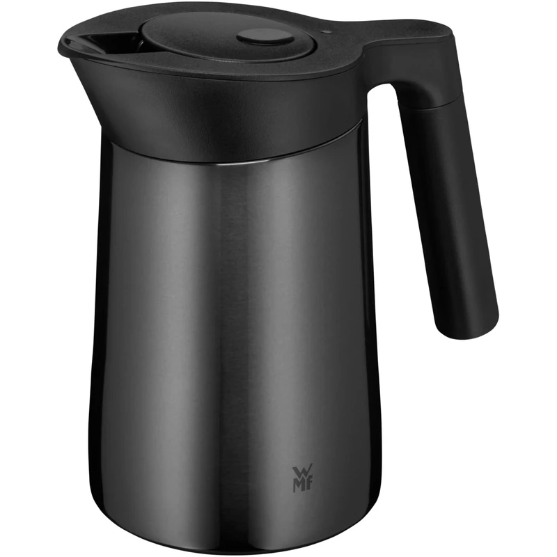 WMF 651576610 Thermos Flask, Material: Cromargan rustproof 18/10 Stainless Steel, Plastic, Silicone, Zamak-Dishwasher-Safe, Robust and Unbreakable, Black