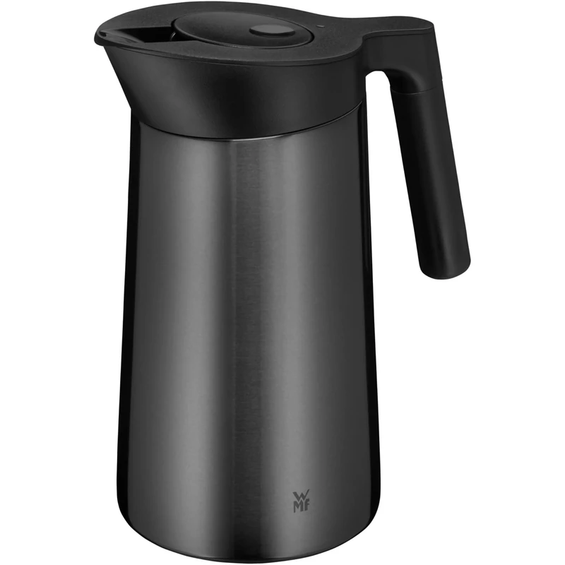 WMF 651586610 Thermos Flask, Material: Cromargan rustproof 18/10 Stainless Steel, Plastic, Silicone, Zamak-Dishwasher-Safe, Robust and Unbreakable, Black - Image 1