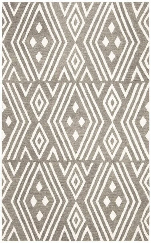 Safavieh Transitional Indoor Hand Tufted Rectangle Area Rug, Lauren Collection, LRL6609, in Sepia / Ivory, 152 X 244 cm for Living Room, Bedroom or Any Indoor Space