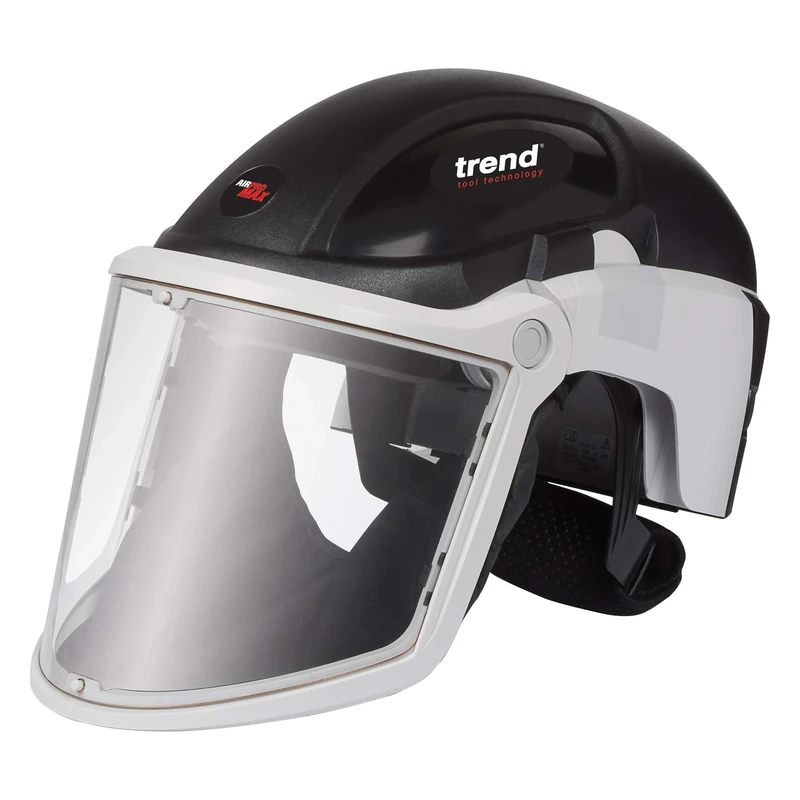 Trend Airshield Pro Max Full-Face Air Circulating Respirator Helmet with Head & Eye Impact Protection, AIR/PRO/M