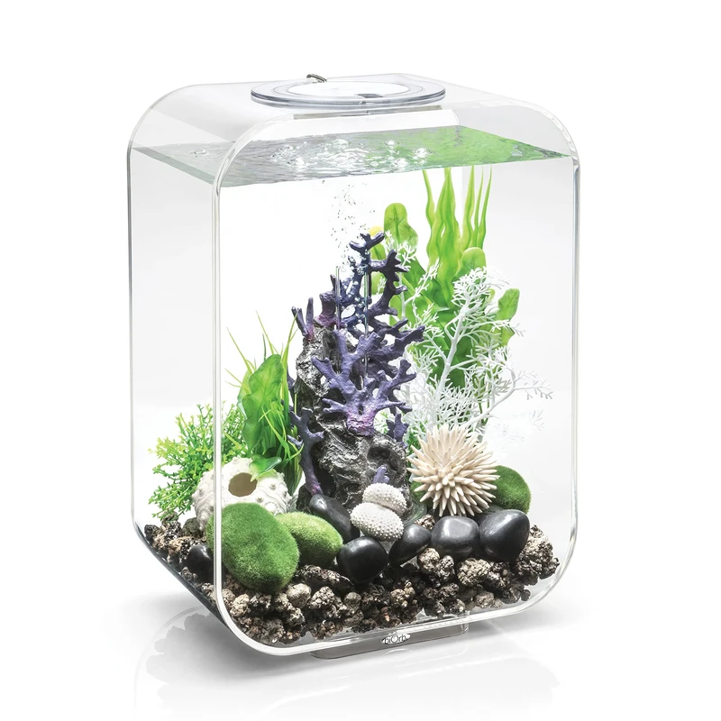 biOrb 72047 LIFE 15 LED, transparent, 15 L tank volume - aquarium set with filter system, LED lighting, ceramic substrate made of robust acrylic glass