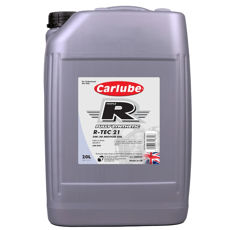 Carlube Triple R 5W-30 ACEA C3, API SP Fully Synthetic Engine Oil R-TEC 21 20L