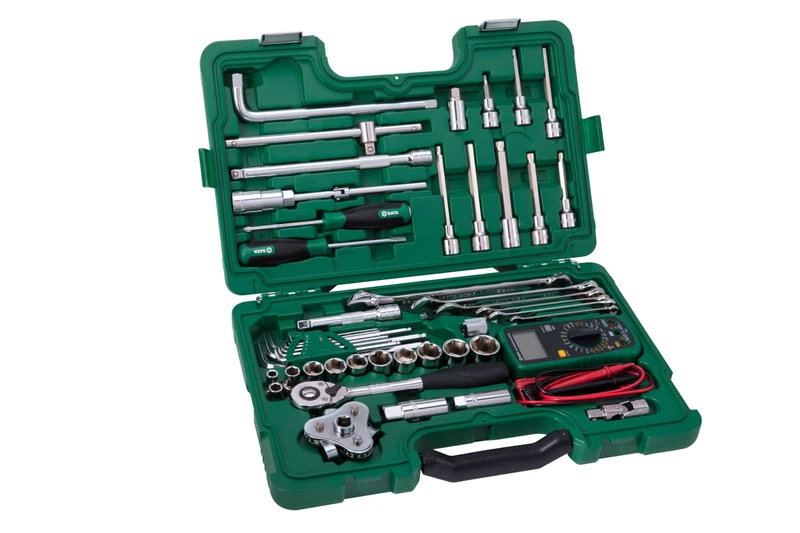 SATA ST09508 Auto Repair Master Tool Set, 50 Pieces, with Quick Release Design