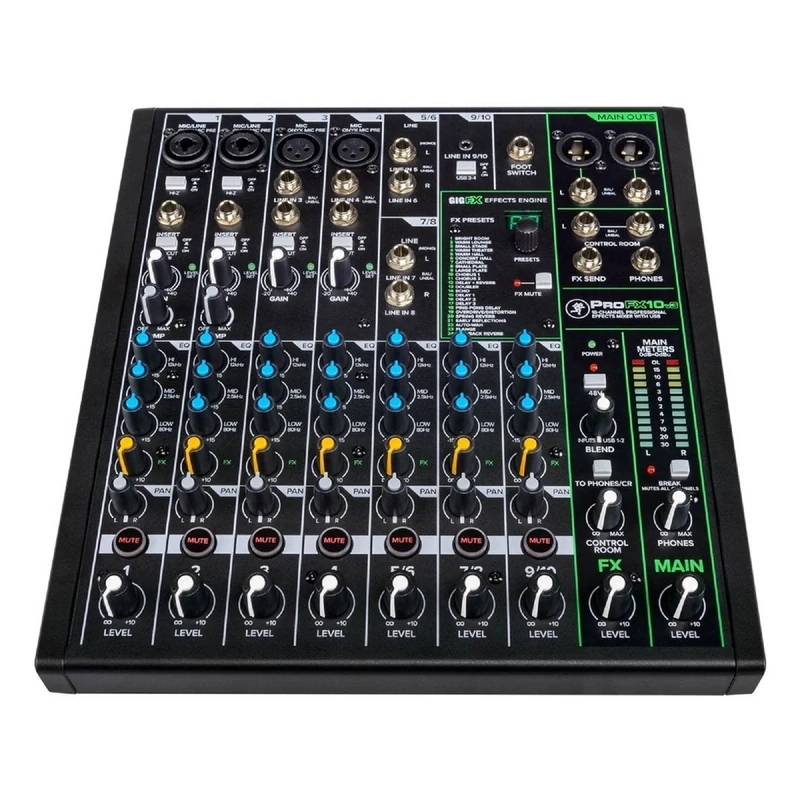 Mackie ProFX10v3 10-Channel Professional Effects Mixer with USB