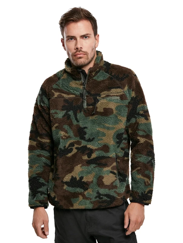 Brandit Teddyfleece Troyer, Color: woodland, Size: L