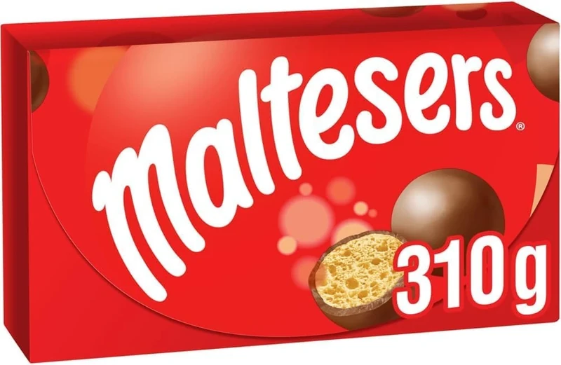 Maltesers Chocolate Bulk Gift Box, Milk Chocolate & Honeycomb, 310g, Ideal for Gift, Snacks and Sharing