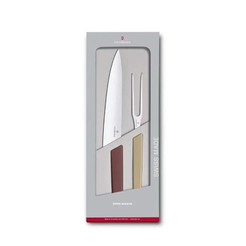 Victorinox Swiss Modern, Set of Paring Knives, Set of 2, Extra Sharp, Stainless Steel, Robust Plastic Handle, Multicolored