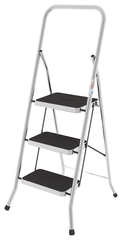 GALIANO Security Stool 3 STEps, Aluminium, 60x60x137 cm - Image 1