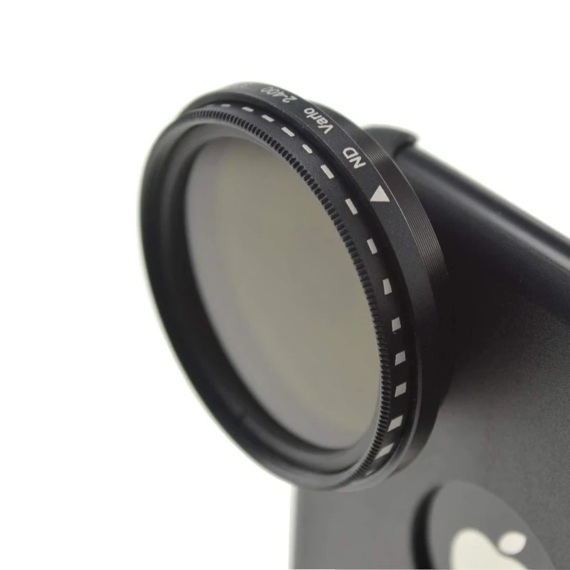 SYSTEM-S Vario Neutral Density Filter ND2-400 37 mm Lens for iPhone XR