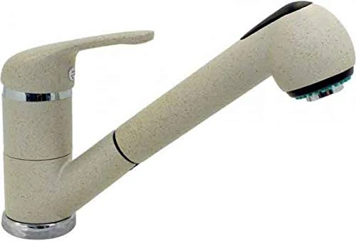 Kitchen Mixer Plados QUARMIXEXT Single Lever with Pull-Out Shower with Double Jet Color - Matt Black