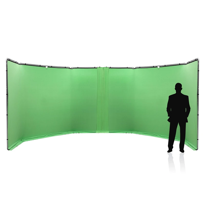 Manfrotto Panoramic Background Connection Kit 2.3m Chroma Key Green.,LL LB7945