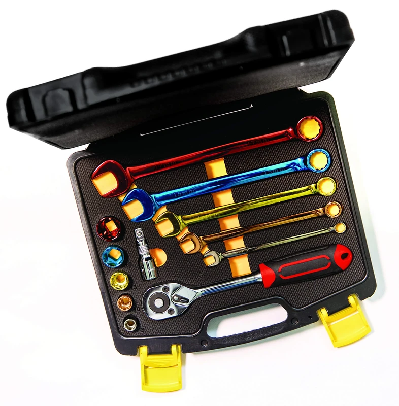 C.K T4659 Socket & Spanner Set, 3/8", Colour Coded, 12-Pcs