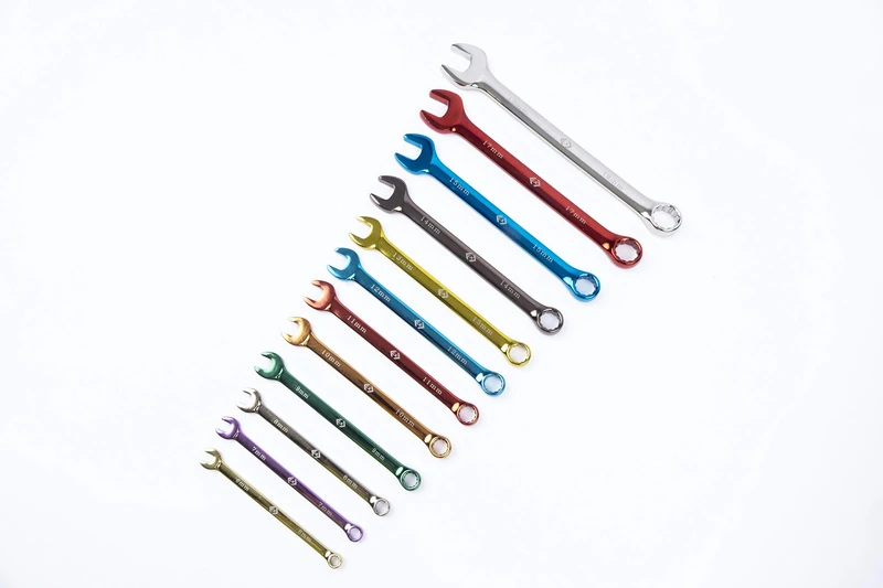 Combination Spanners Set, Colour Coded, 12-Pcs
