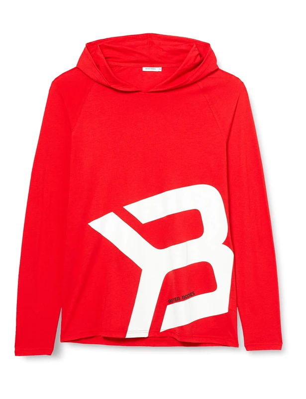 Better Bodies Men Astor LS Hoodie - Bright Red, 2X-Large - Image 1