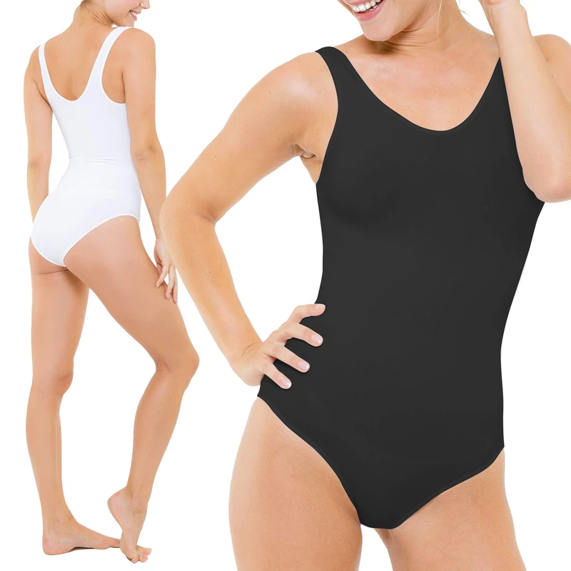Sveltek Affinant Women's Bodysuit, womens, T132, black/white, FR : Taille Unique (Taille Fabricant : S/M)