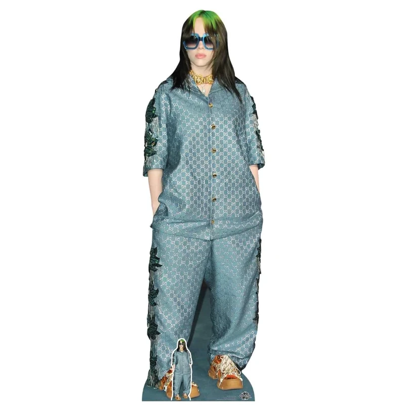 CS824 Life Size Cut Out Billie E Green Hair with Free Mini Table Top Standee Height 163cm
