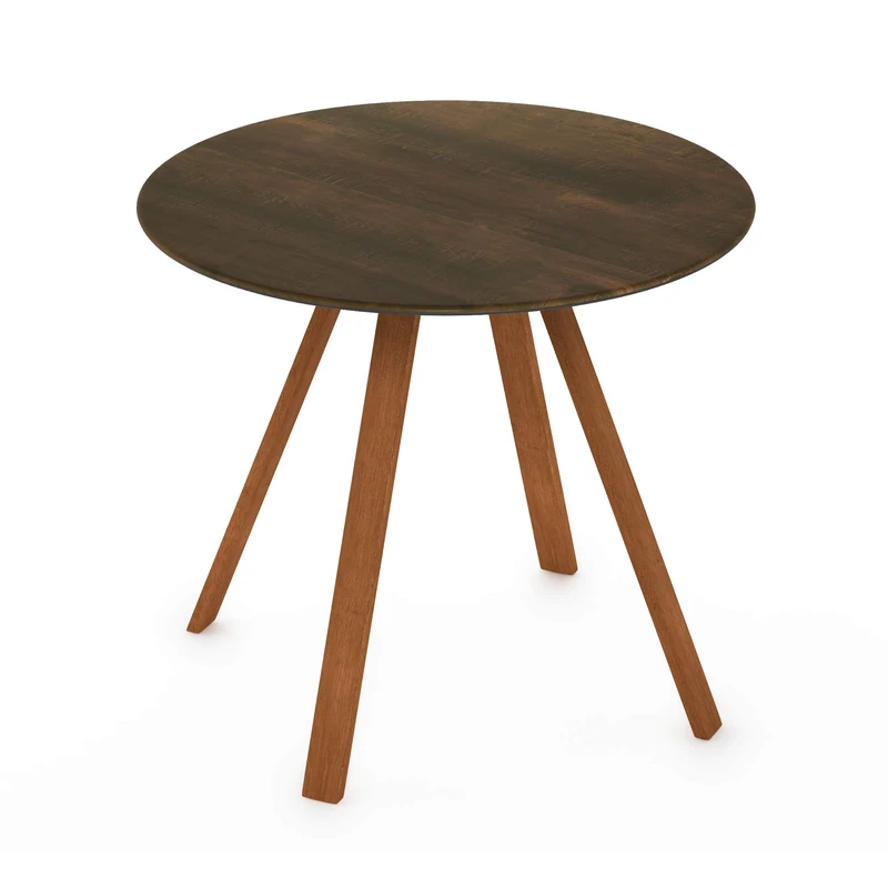 Furinno Redang Outdoor 4-Leg Round Smart Top Table, Walnut - Image 1