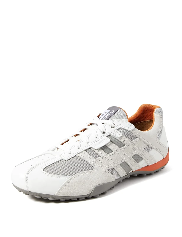 Geox Mens Uomo Snake Sneakers, Optic White, 10.5 UK