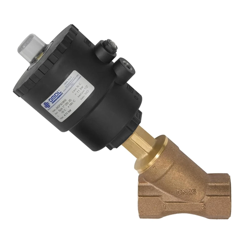 RIEGLER 3362.01 Angled Seat Valve without NAMUR Cut Bronze G 3/4 Max. 10 bar