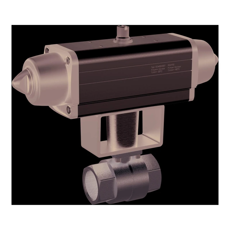 RIEGLER 351.521-1 Stainless Steel Ball Valve Pneumatic Actuator According to NAMUR Single Action Rp 1