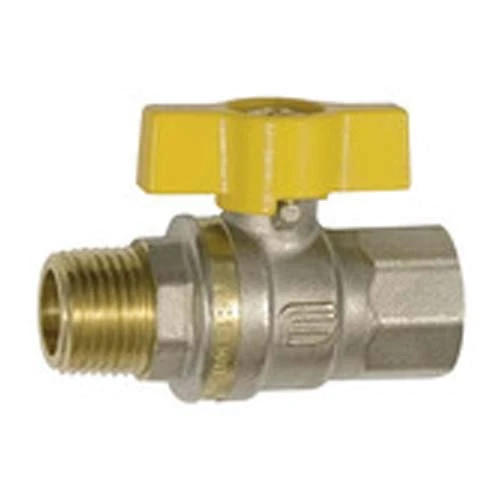 RIEGLER 350.1135 Drinking Water Ball Valve MS Nickel-Plated Hand Lever IG/IG, G 1/4, DN 8
