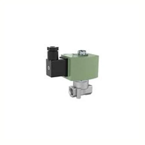 RIEGLER MV14ES230 3/2-Way Solenoid Valve ES, NC Direct Controlled 24 V DC, NBR, G 1/4, PN 0-6 Bar