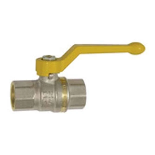 RIEGLER 350.1107 Ball Valve DIN EN 331, DVGW, MS Nickel-Plated, Hand Lever, IG/IG, Rp 2
