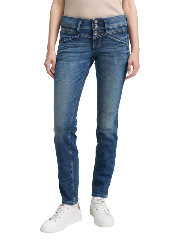 TOM TAILOR Women's Jeans 10622022 Alexa Slim, 10125 - Random Bleached Blue Denim, 30W / 32L