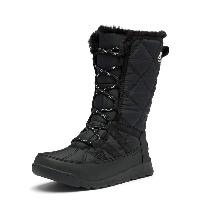 Sorel Whitney 2 Tall Lace Waterproof Women's Winter Boots, Black (Black), 3 UK