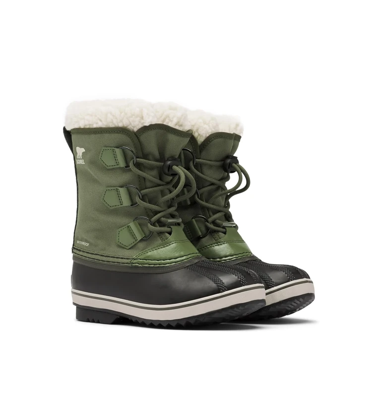 Sorel Yoot Pac Nylon Wp Unisex Kids Winter Boots, Hiker Green 2023, 1 UK