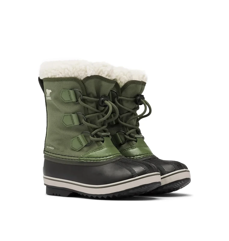 Sorel Yoot Pac Nylon Wp Unisex Kids Winter Boots, Hiker Green 2023, 6 UK