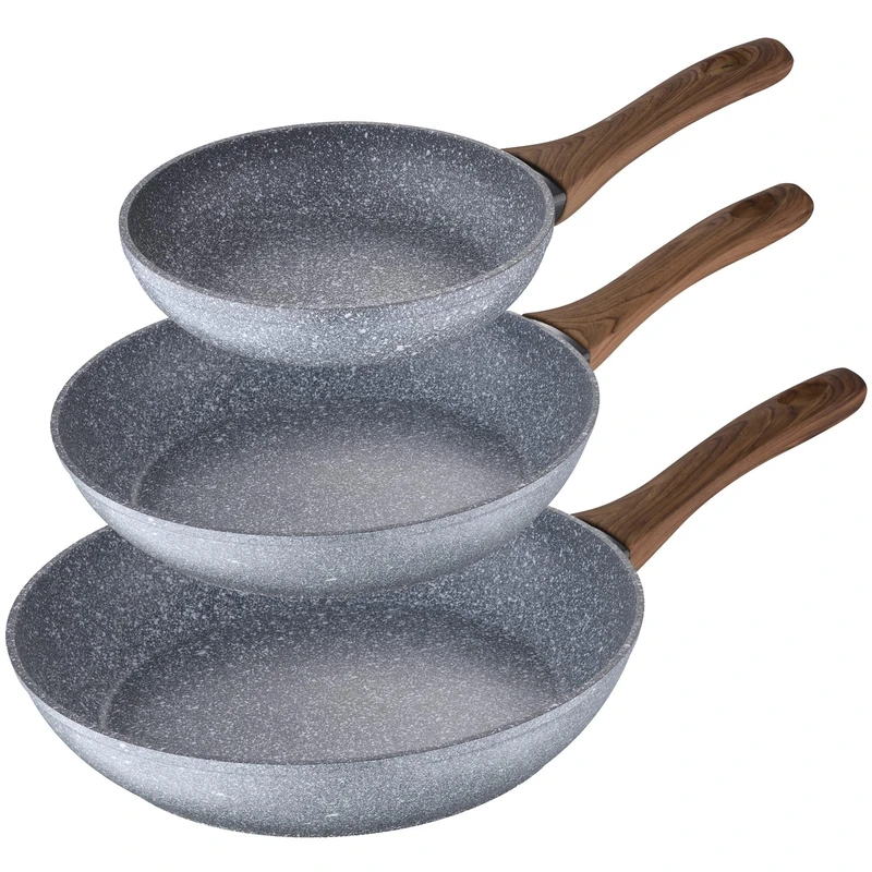 SAN IGNACIO Daimiel - Set 3 Frying Pans, Induction, Forged Aluminum, 22/26/28 cm
