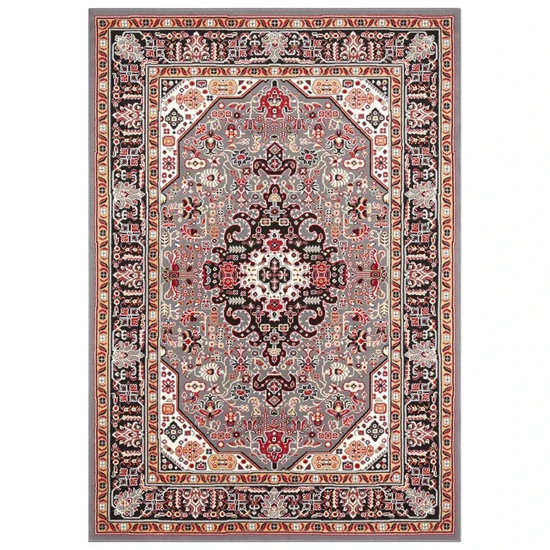 Nouristan Oriental Short Pile Rug Skazar Isfahan Grey 160 x 230 cm