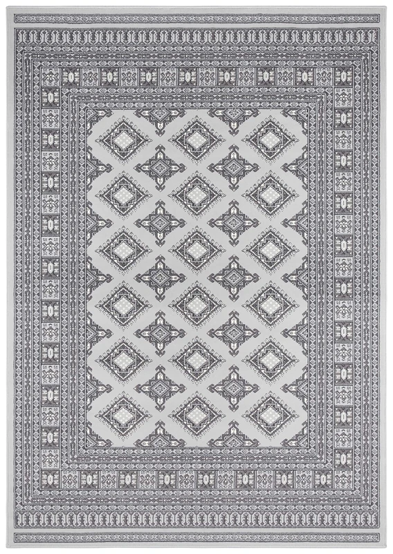 NORTHRUGS Nouristan Sao Buchara Oriental Short Pile Rug, Stone Grey, 120 x 170 cm