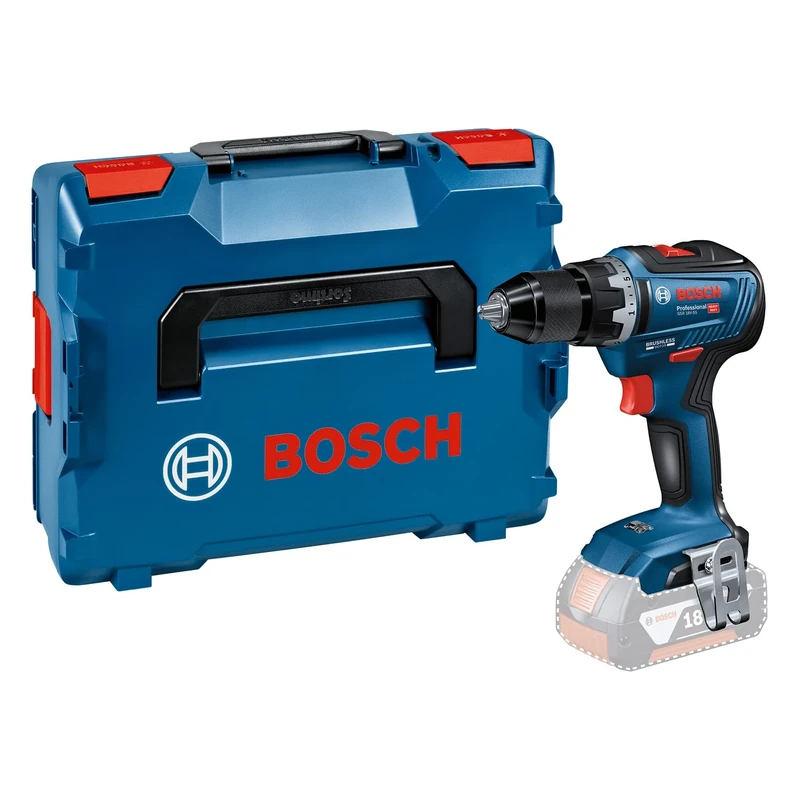 Bosch Professional 18V System GSR 18V-55 Cordless Drill Driver (max. Torque: 55 Nm, excluding Batteries and Charger, in L-BOXX 136)