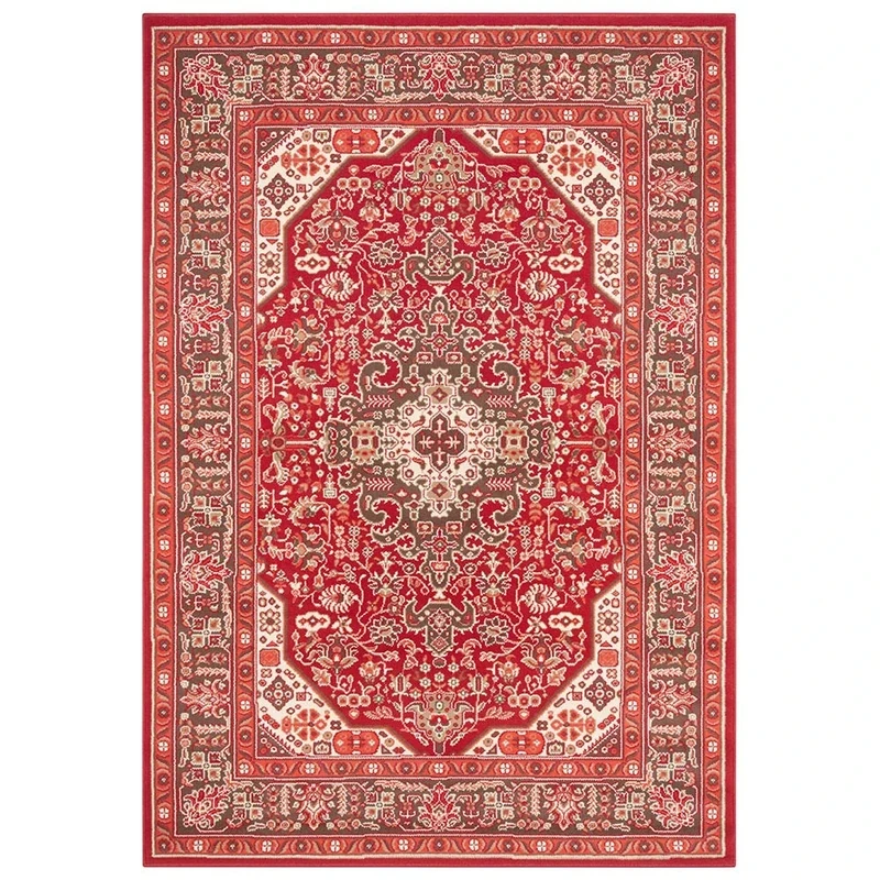 Nouristan Skazar Isfahan Oriental Short Pile Rug 160 x 230 cm Oriental Red