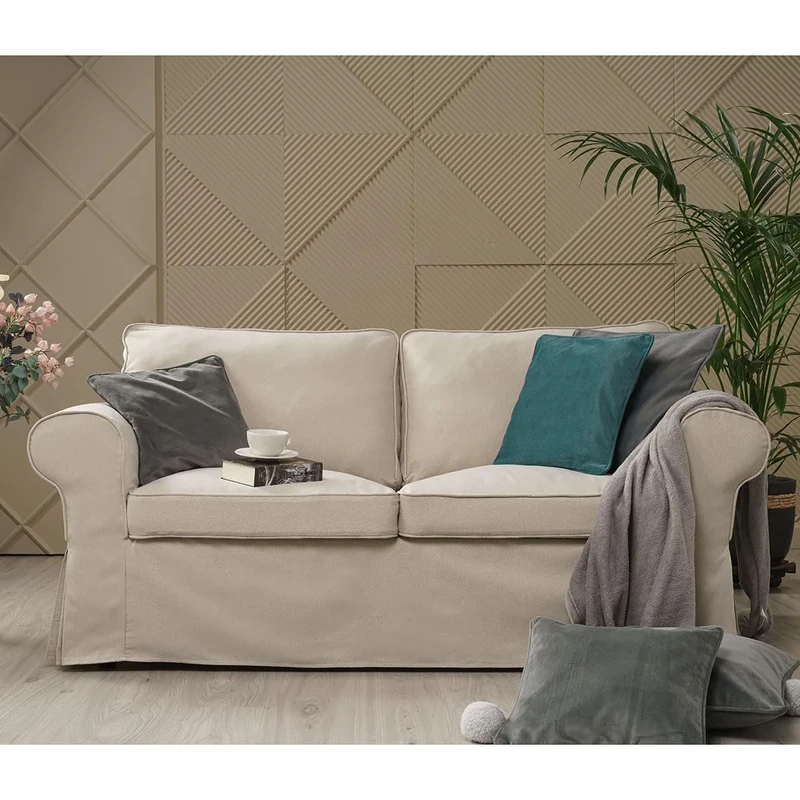 TLYESD Kids and Pets Friendly Ektorp Loveseat Sofa Cover for IKEA Two Seater Ektorp Slipcover
